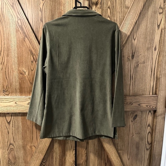 Vintage faux suede jacket - Picture 5 of 7